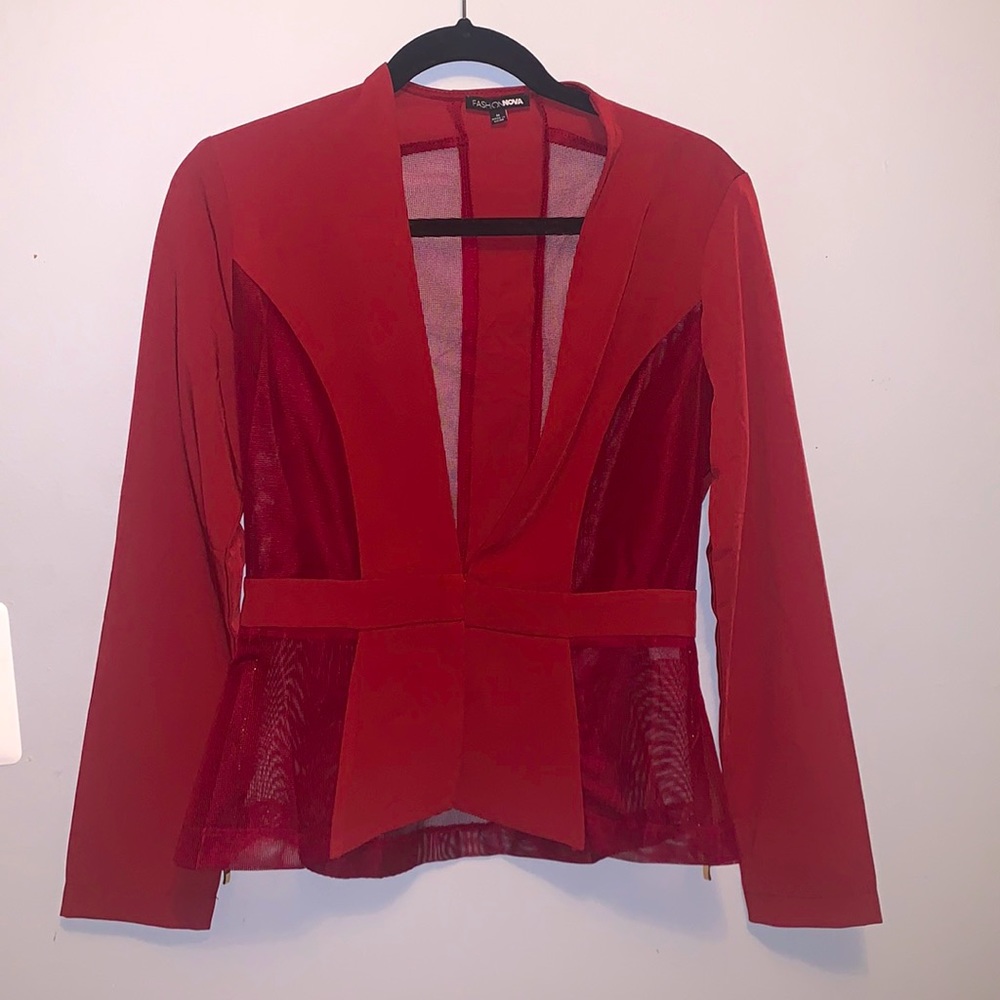 Red blazer